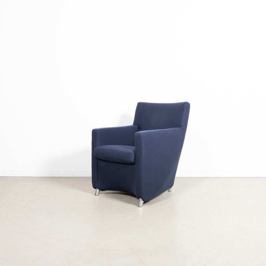 Leolux Dolcinea Fauteuil Donkerblauw Stof - Image 4