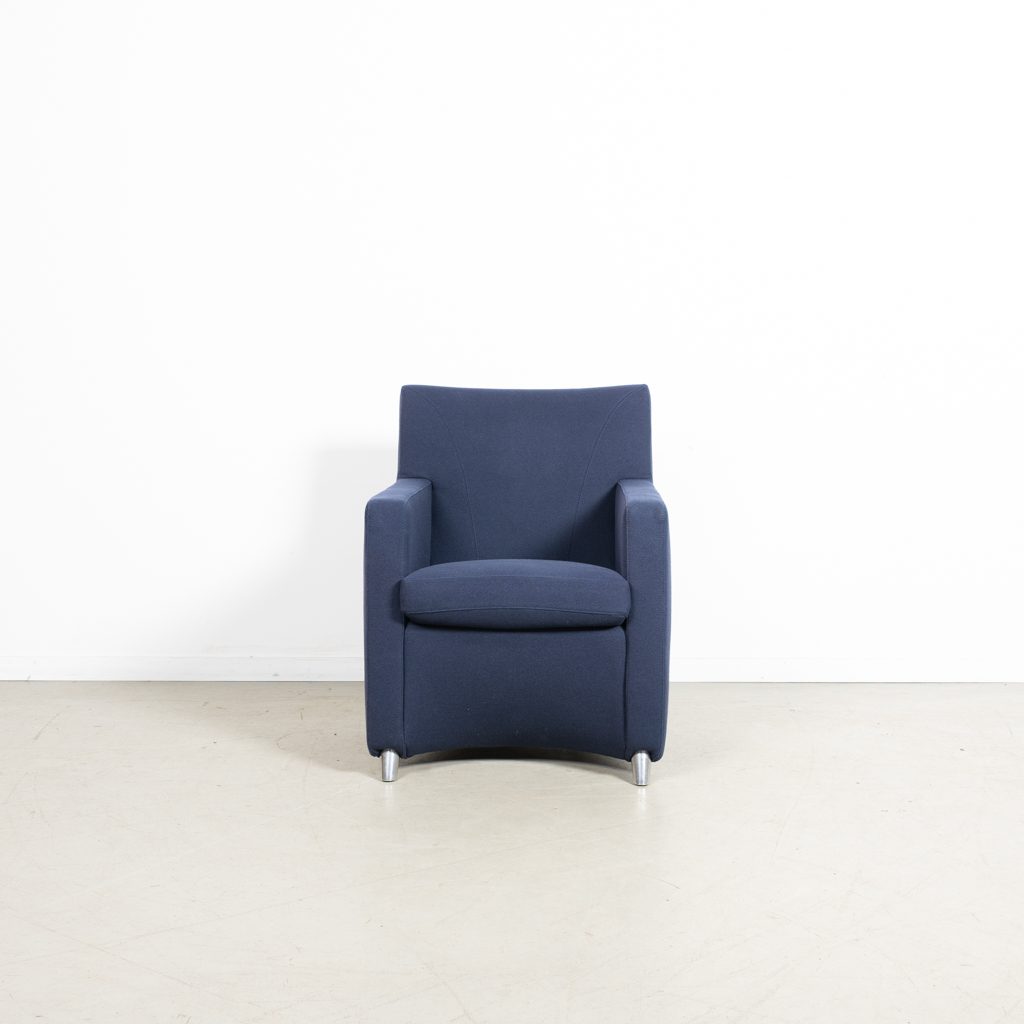 Leolux Dolcinea Fauteuil Donkerblauw Stof - Image 5