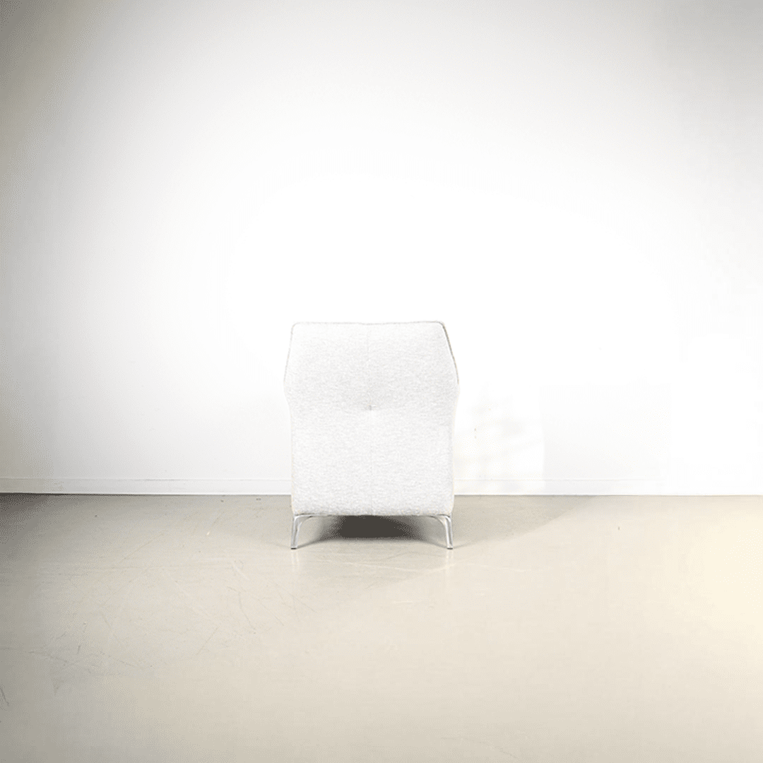 Leolux Mayuro Fauteuil Grijs Stof - Chroom - Image 5
