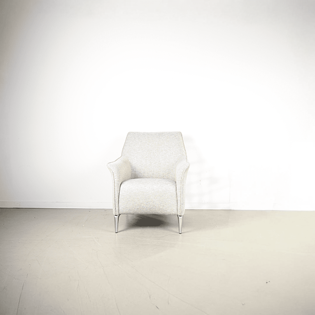 Leolux Mayuro Fauteuil Grijs Stof - Chroom - Image 2
