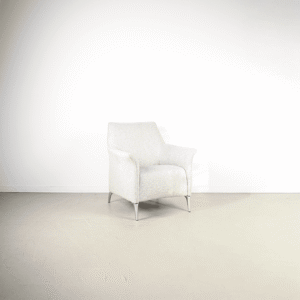 Leolux Mayuro Fauteuil Grijs Stof - Chroom