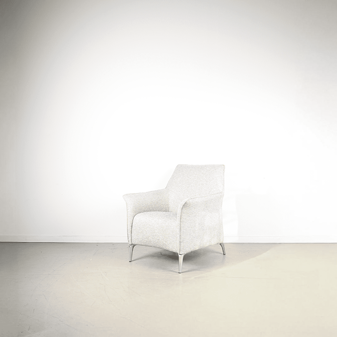 Leolux Mayuro Fauteuil Grijs Stof - Chroom - Image 3