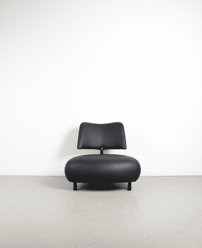 Leolux Pallone Fauteuil Zwart Leer - Image 2