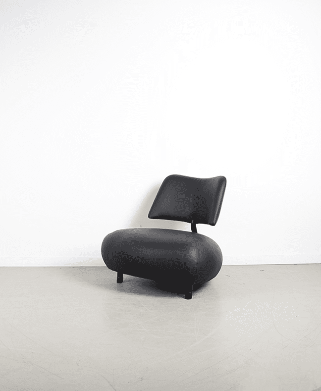 Leolux Pallone Fauteuil Zwart Leer - Image 3