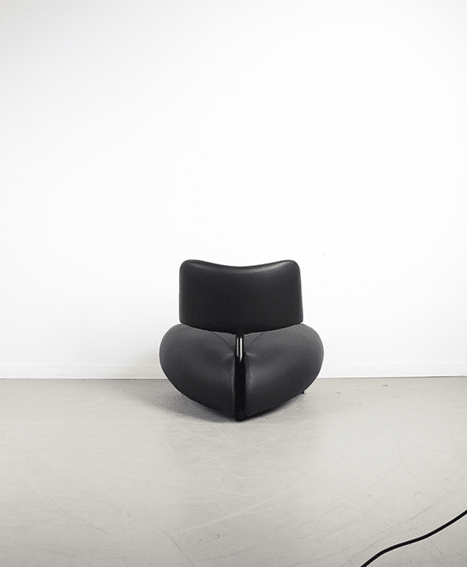 Leolux Pallone Fauteuil Zwart Leer - Image 5