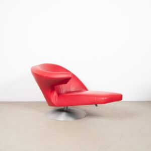 Leolux Parabolica Fauteuil Rood Leer