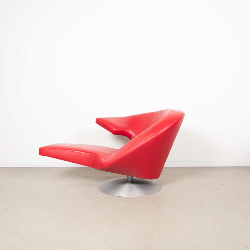 Leolux Parabolica Fauteuil Rood Leer - Image 4