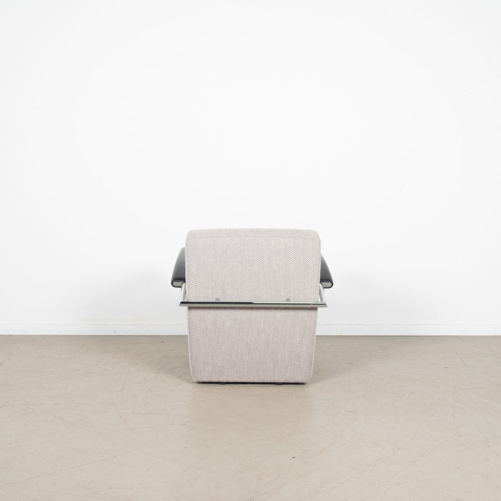Leolux Scylla Laag Fauteuil Lichtgrijs Gemêleerd Stof - Image 2