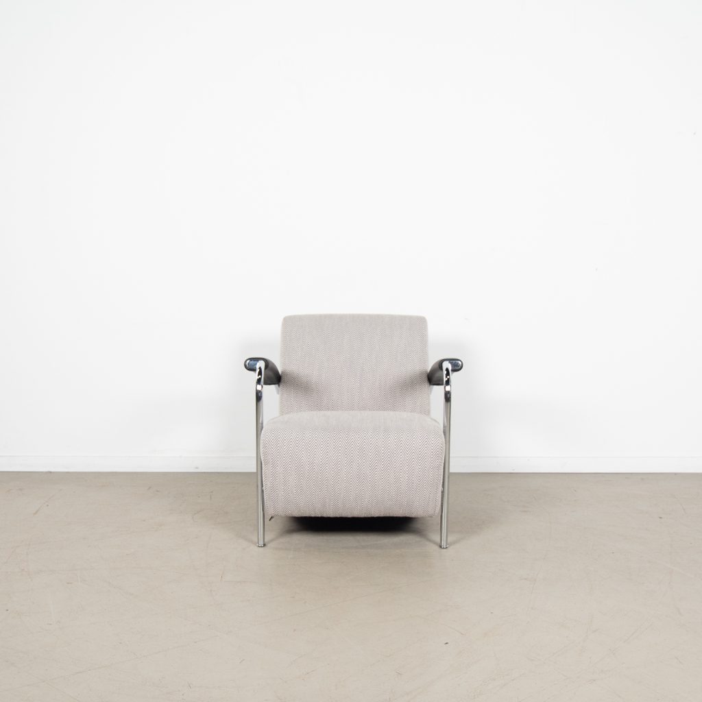 Leolux Scylla Laag Fauteuil Lichtgrijs Gemêleerd Stof - Image 5