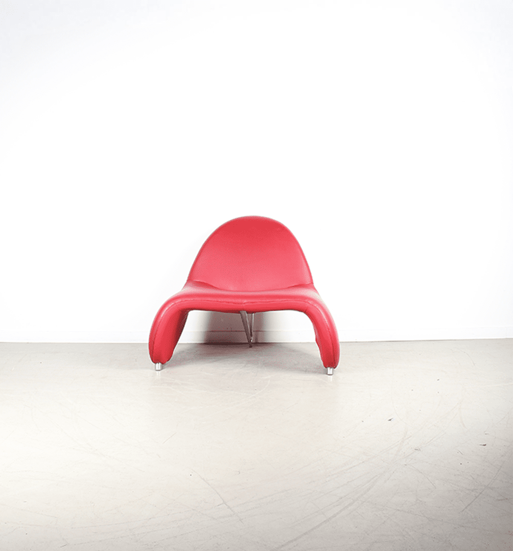 Leolux Sella Fauteuil Rood Leer - Image 2