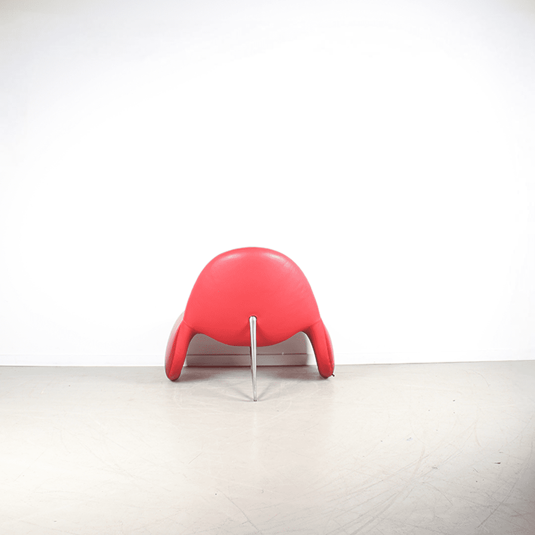 Leolux Sella Fauteuil Rood Leer - Image 5
