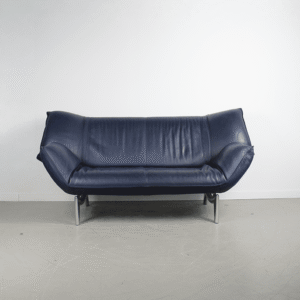 Leolux Tango Bank 2-Zits Blauw Leer
