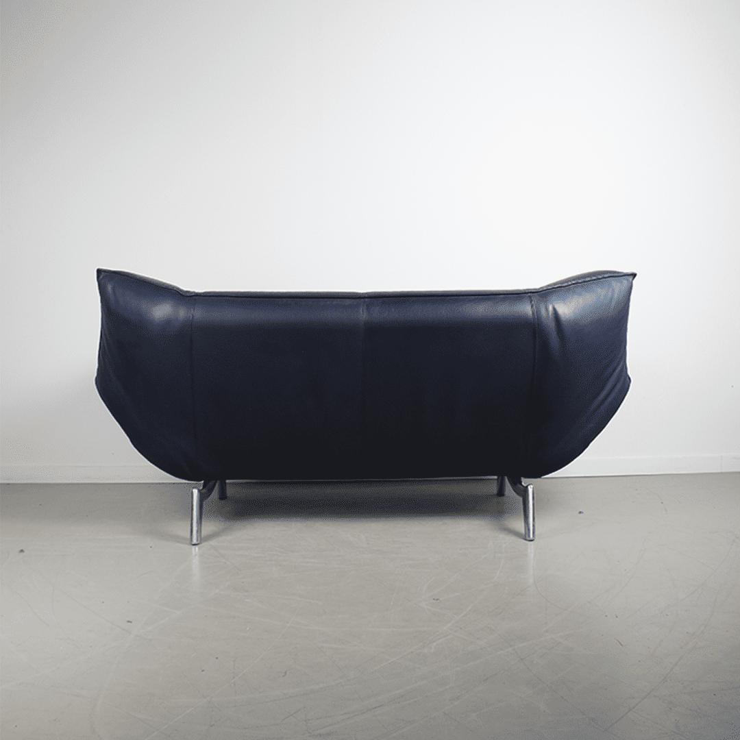Leolux Tango Bank 2-Zits Blauw Leer - Image 4