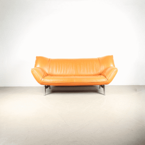 Leolux Tango Bank 3-Zits Oranje Leer