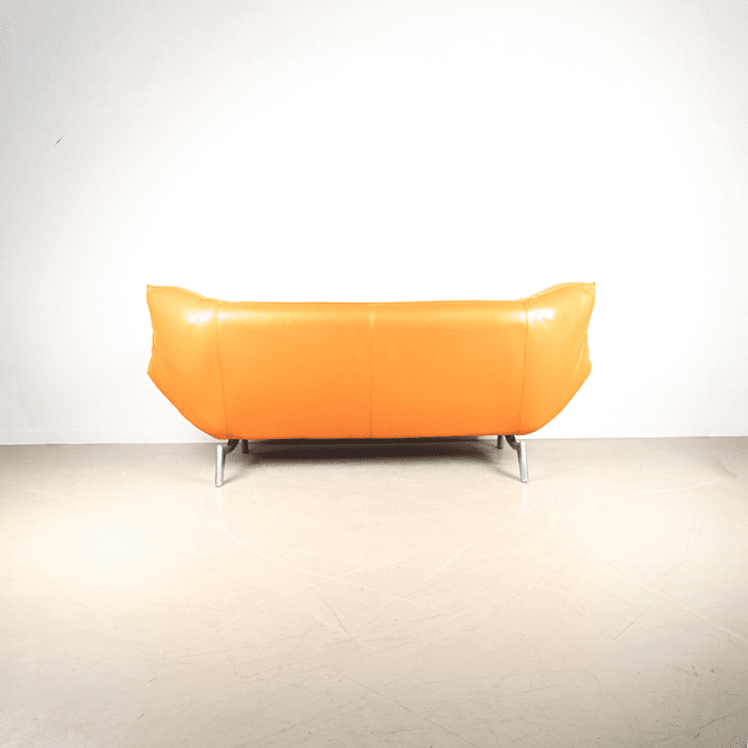 Leolux Tango Bank 3-Zits Oranje Leer - Image 4