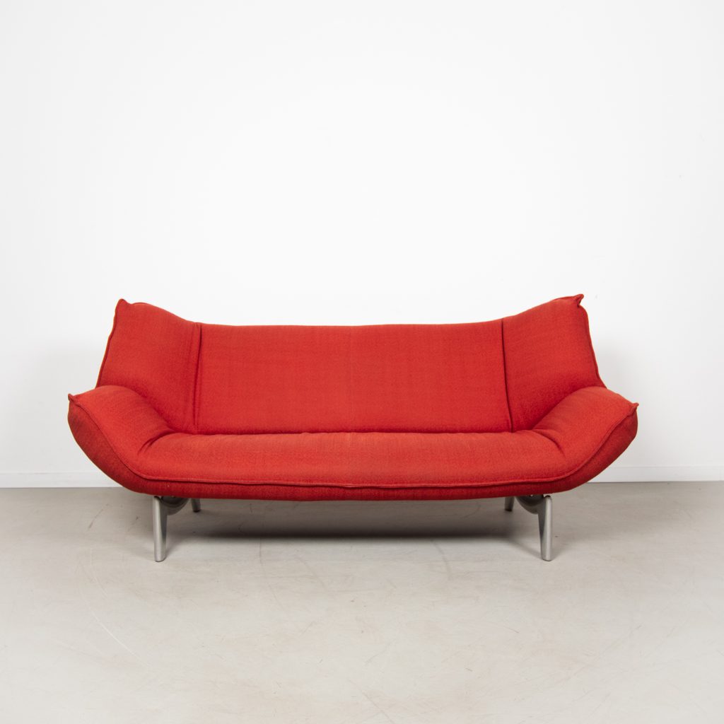Leolux Tango Bank 3-Zits Tamato Rood Stof - Image 2