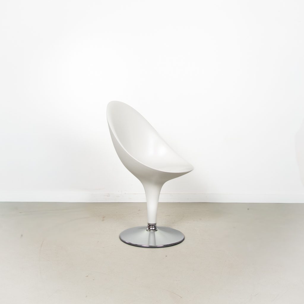 Magis Bombo Stoel Wit Kunststof - Chroom