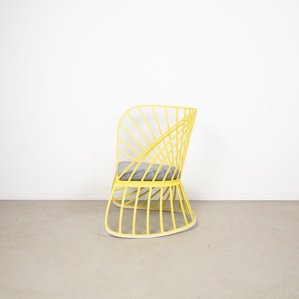Molteni&C Sol Schommelstoel Geel Aluminium - Image 4