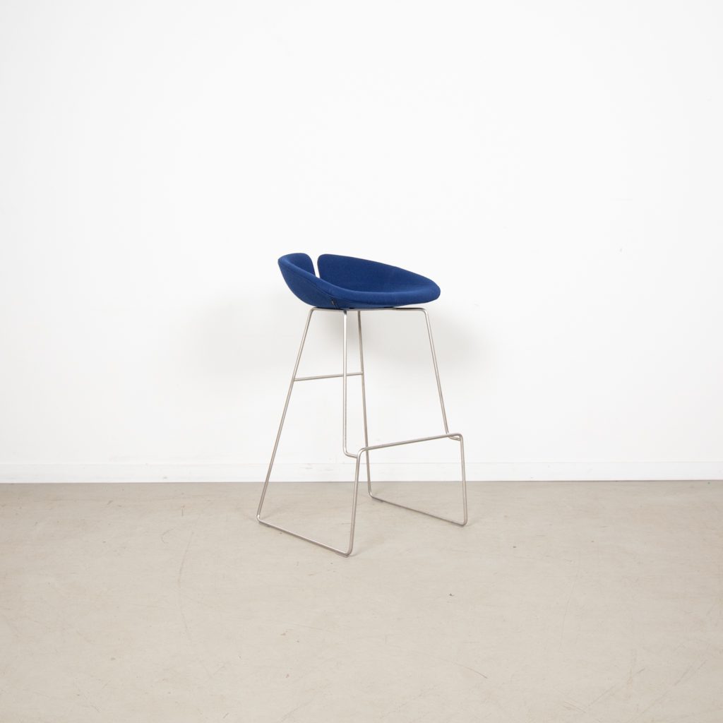 Moroso Fjord Kruk Blauw Stof - Staal
