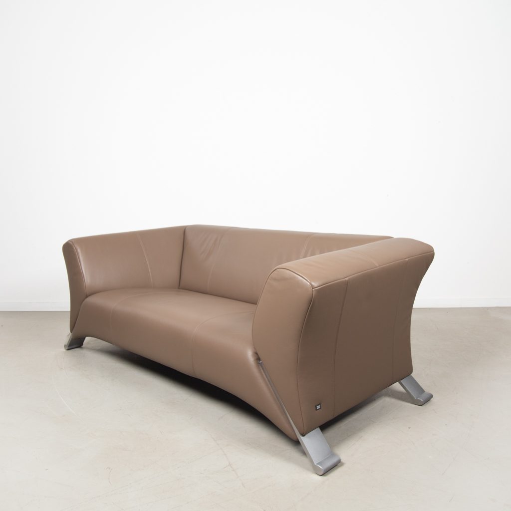 Rolf Benz 322 Bank 2-Zits Bruin Leer - Image 3
