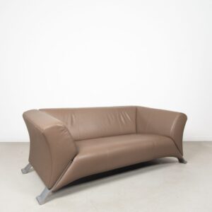 Rolf Benz 322 Bank 2-Zits Bruin Leer