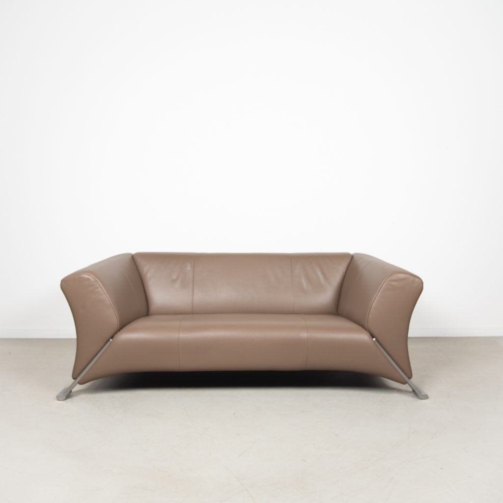 Rolf Benz 322 Bank 2-Zits Bruin Leer - Image 2