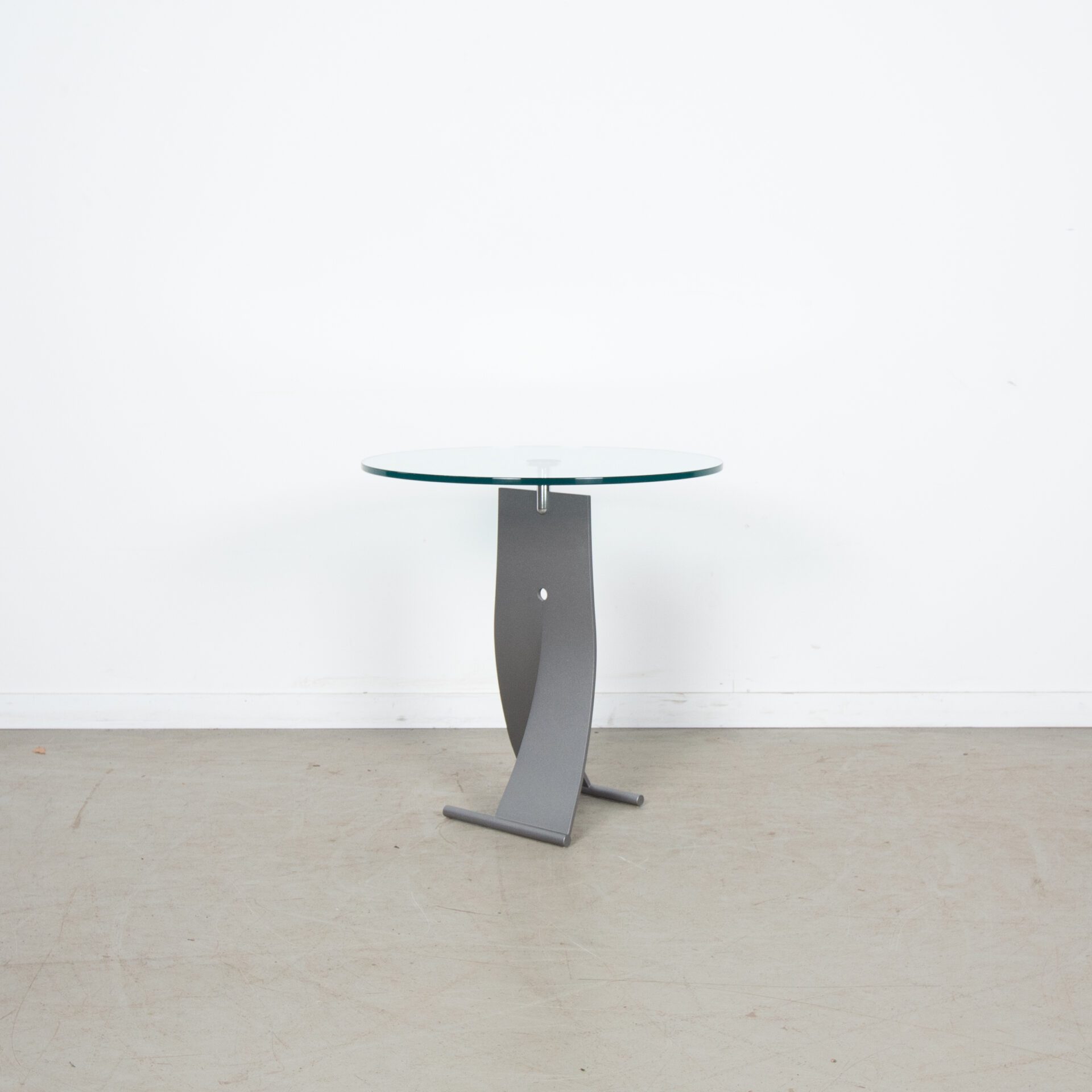 Rolf Benz 5170 Bijzettafel Rond Glas Ø60 cm - Metaal