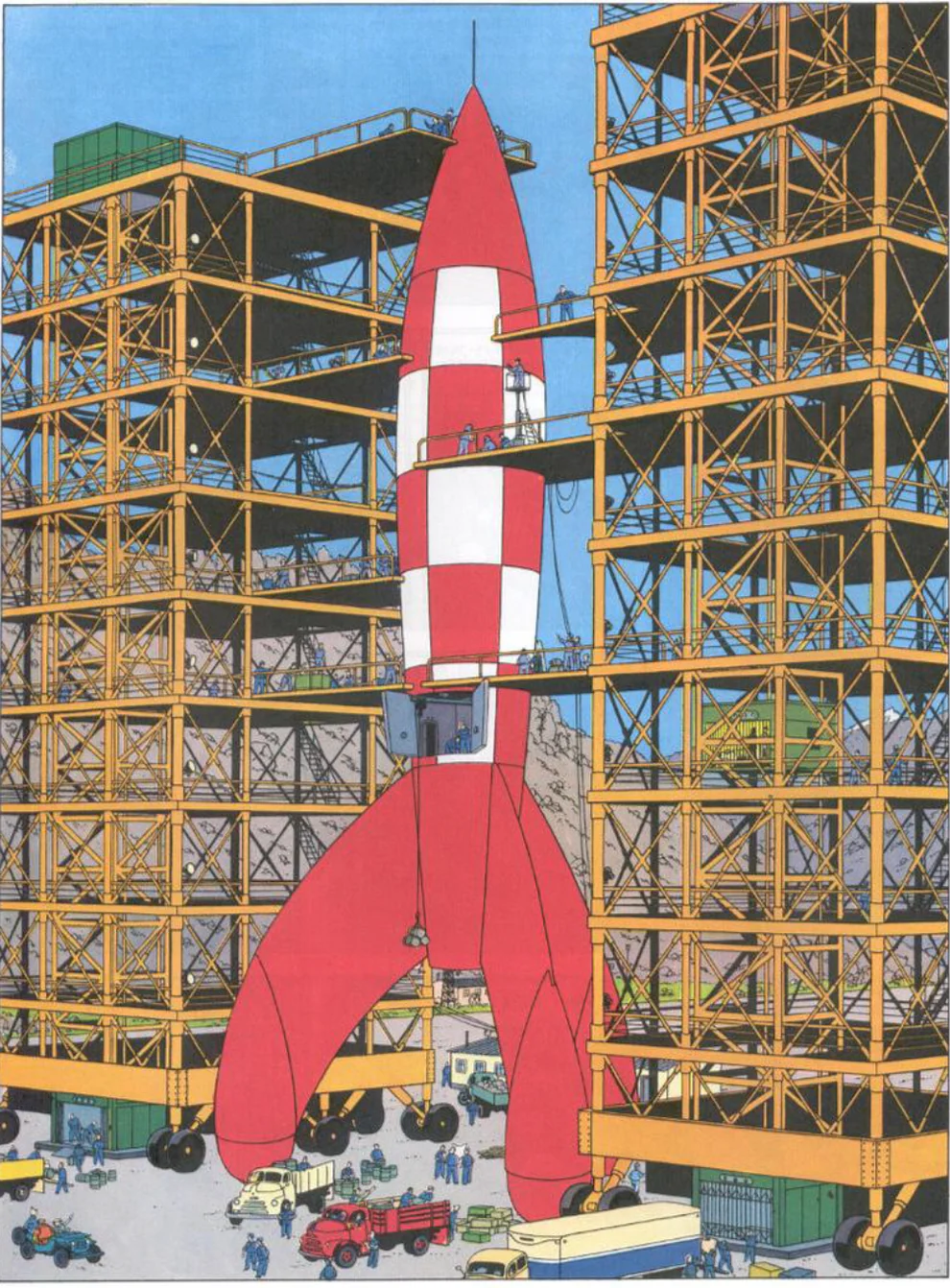 Kuifje Raket 46999 uitgevoerd in 2 delen 150 cm LMTD Nieuw - Image 3