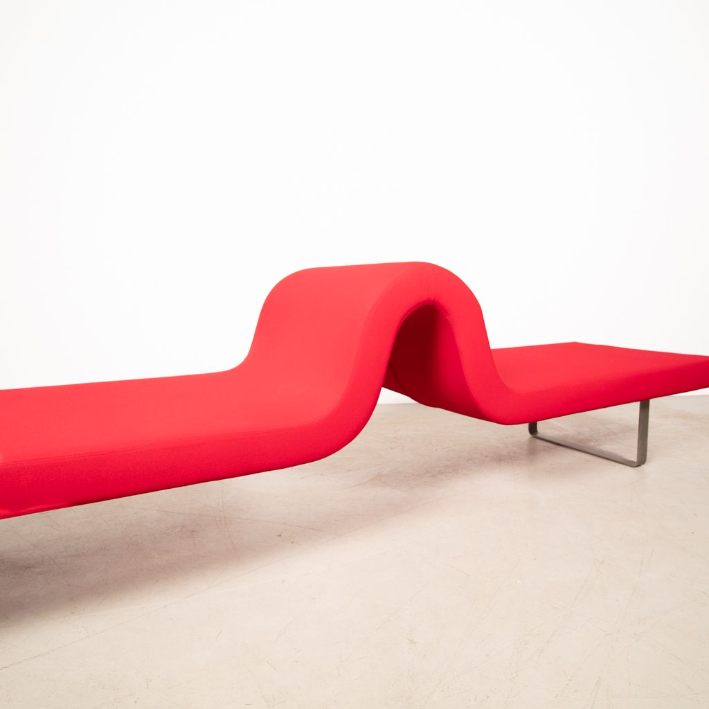 Segis Longway A Bank 4-Zits Rood Stof - Image 4
