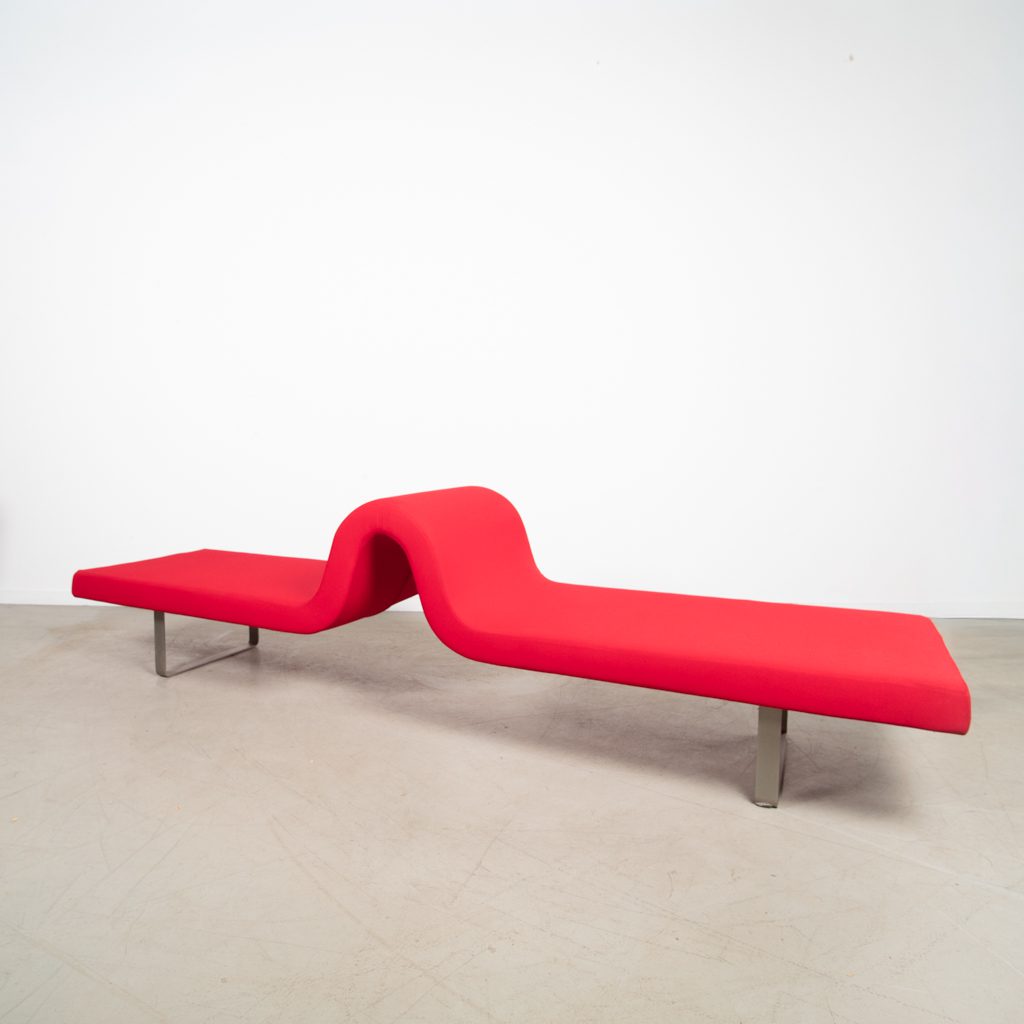 Segis Longway A Bank 4-Zits Rood Stof - Image 3