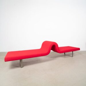 Segis Longway A Bank 4-Zits Rood Stof