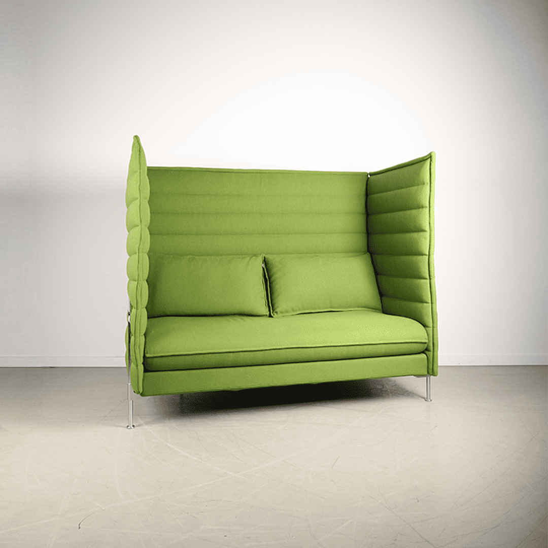 Vitra Alcove Plus Bank 2-Zits Groen Stof - Image 2
