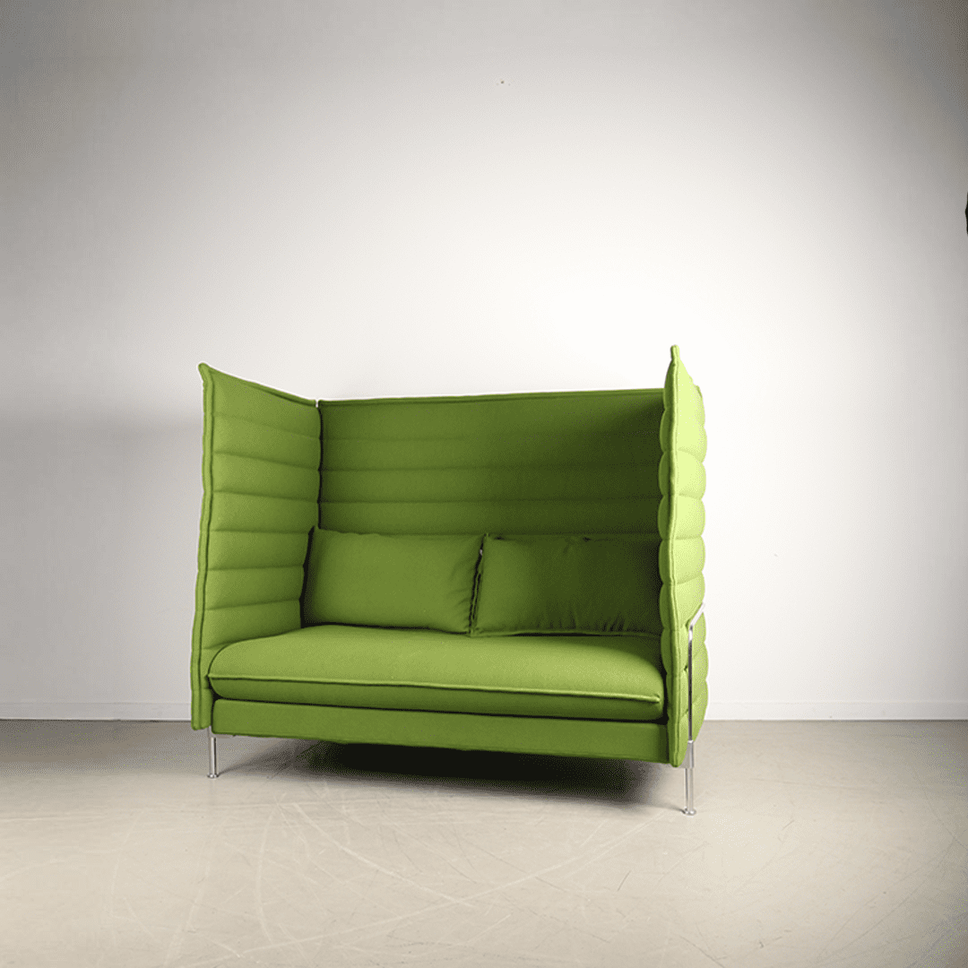 Vitra Alcove Plus Bank 2-Zits Groen Stof - Image 3