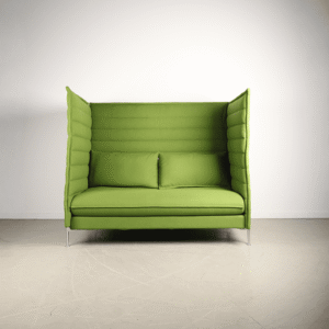 Vitra Alcove Plus Bank 2-Zits Groen Stof