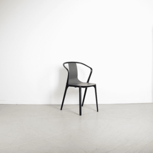 Vitra Belleville Stoel Grijs Kunststof - Zwart