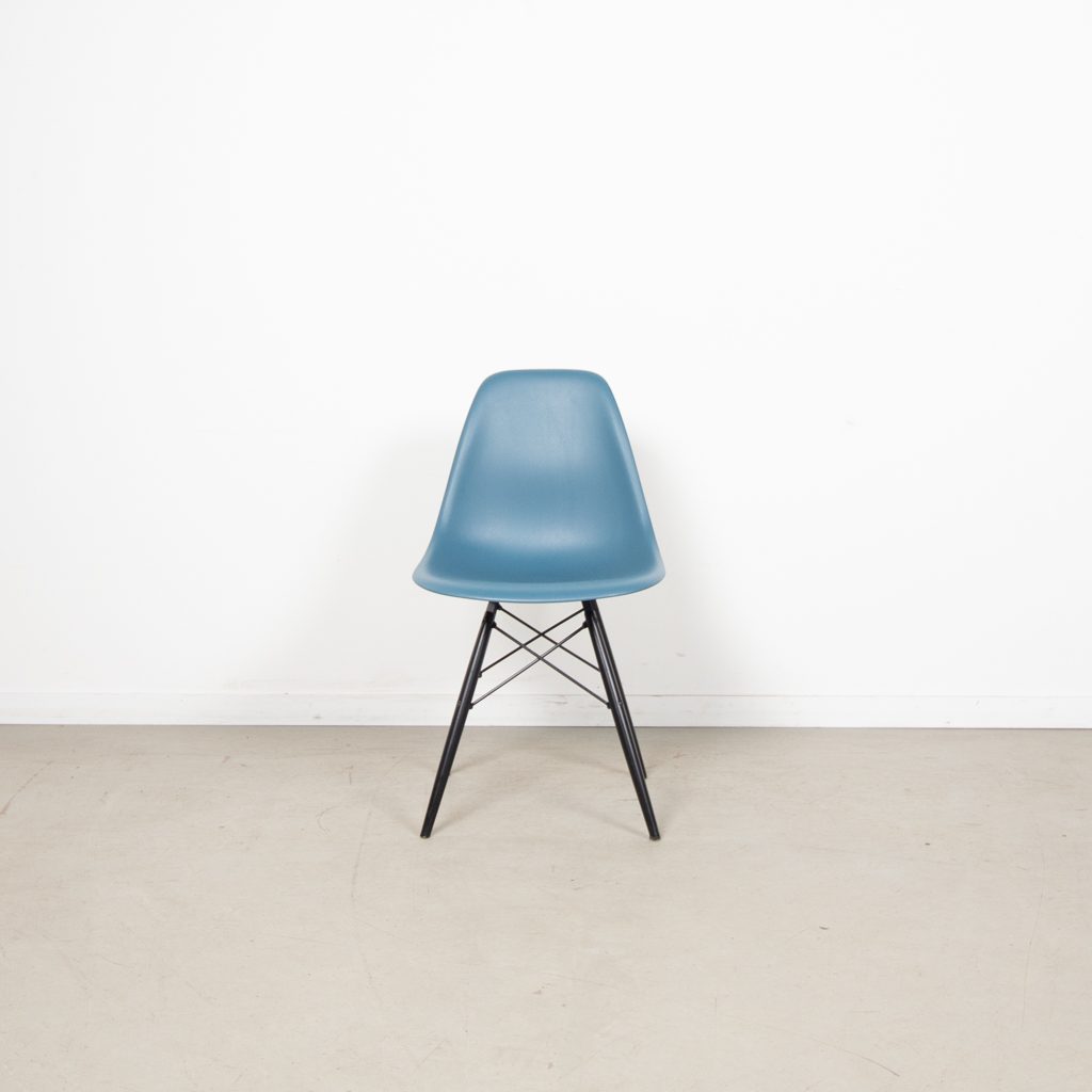 Vitra DSW Stoel Blauw Kunststof - Zwart - Image 2