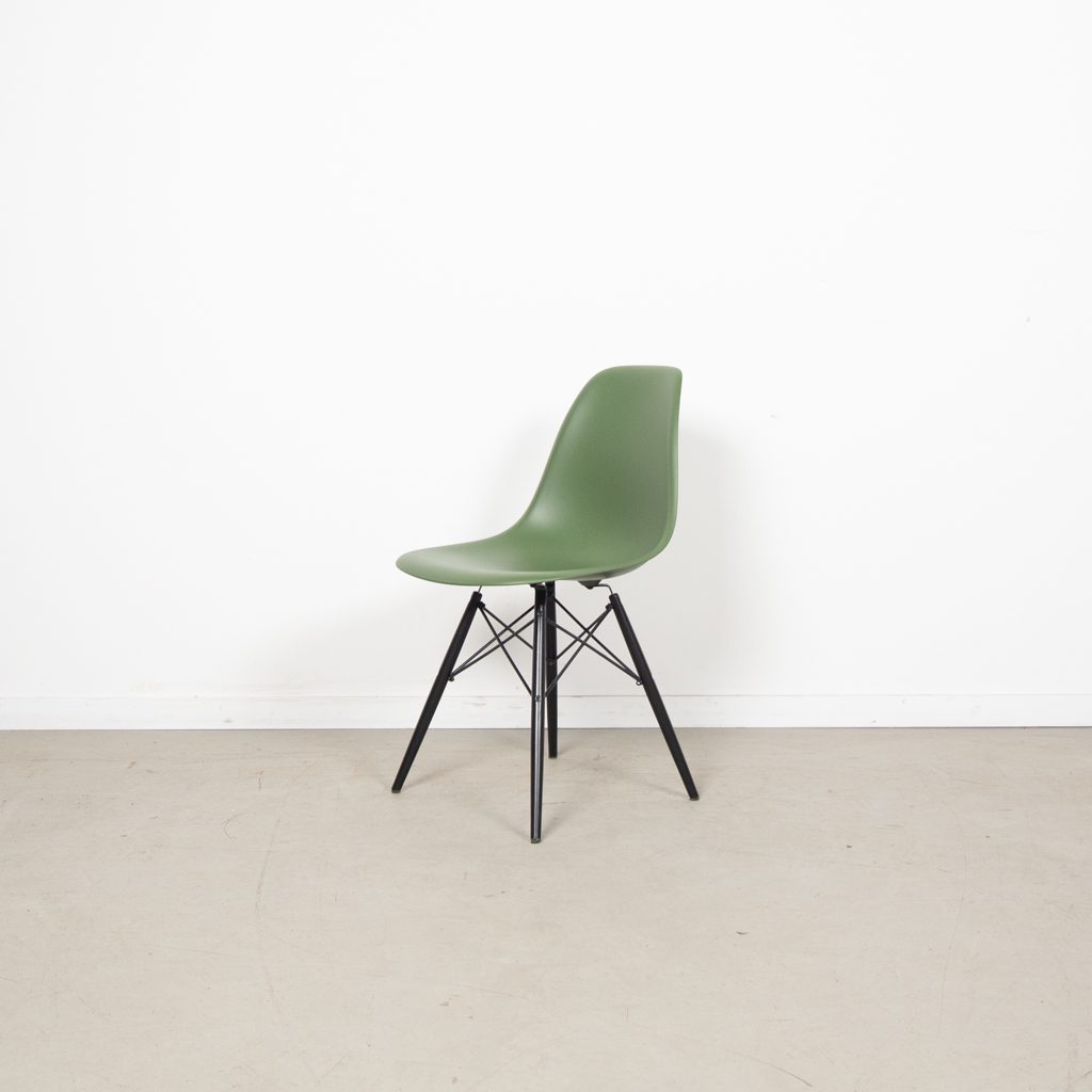 Vitra DSW Stoel Groen Kunststof - Zwart - Image 3