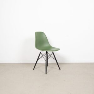 Vitra DSW Stoel Groen Kunststof - Zwart
