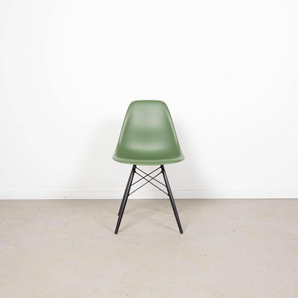 Vitra DSW Stoel Groen Kunststof - Zwart - Image 2