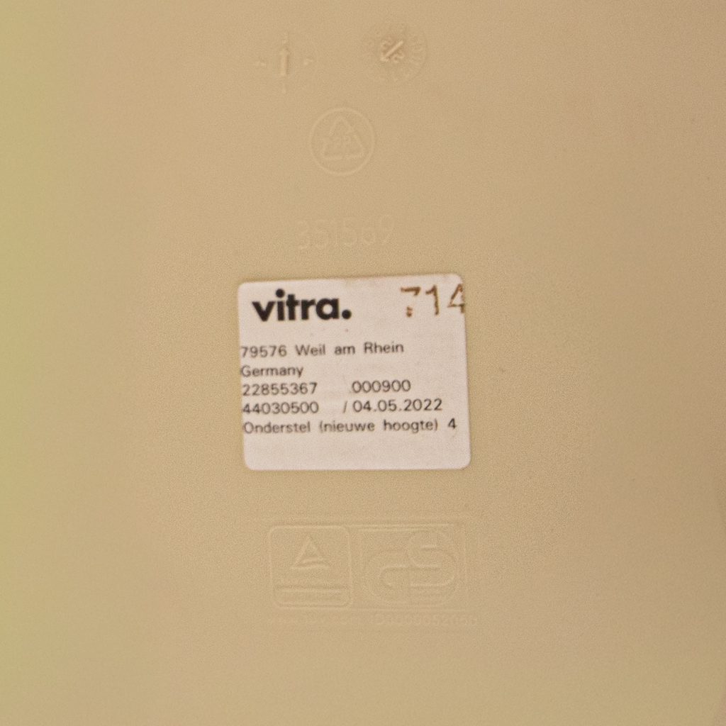 Vitra DSW Stoel Cotton White Kunststof - Zwart - Image 6
