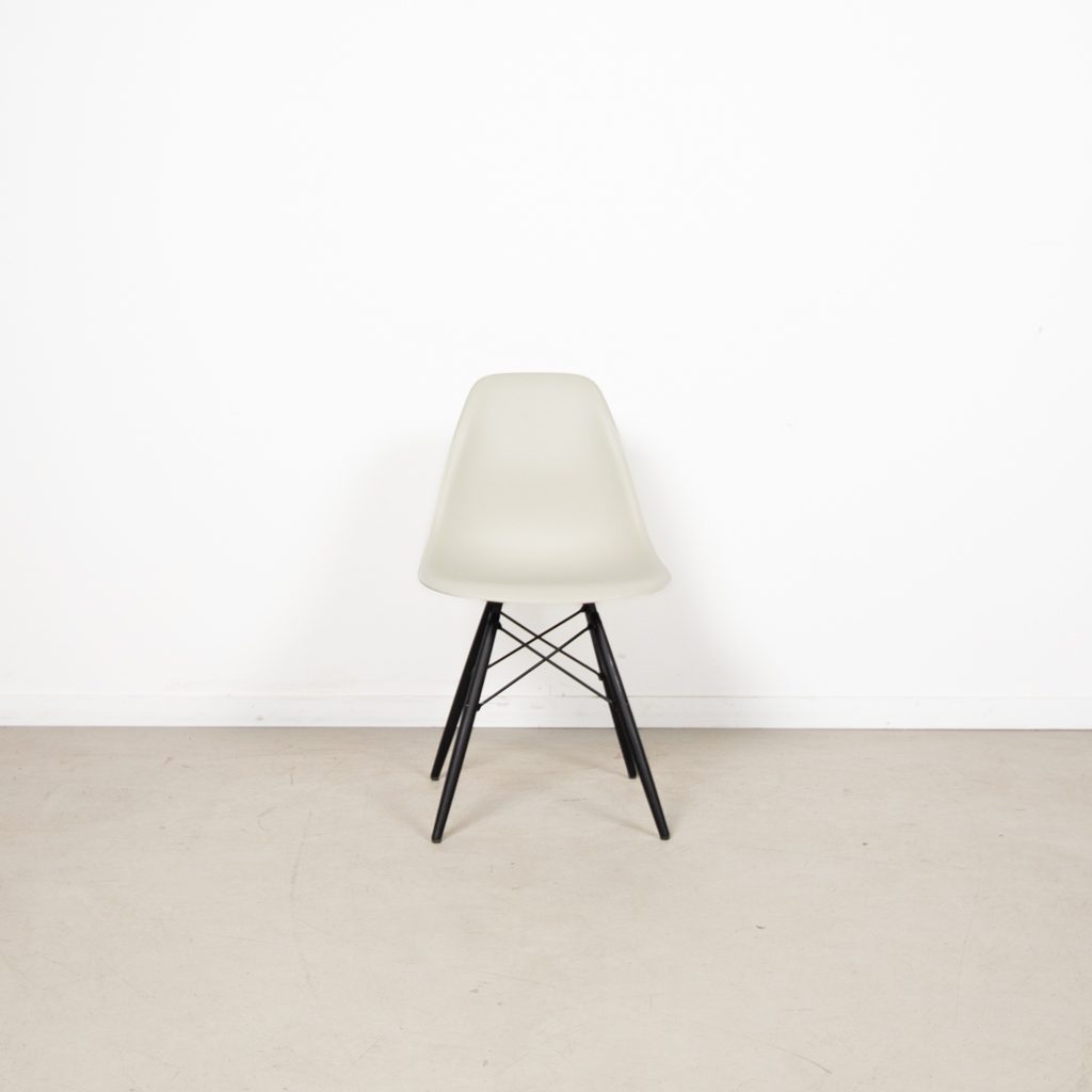 Vitra DSW Stoel Cotton White Kunststof - Zwart - Image 2