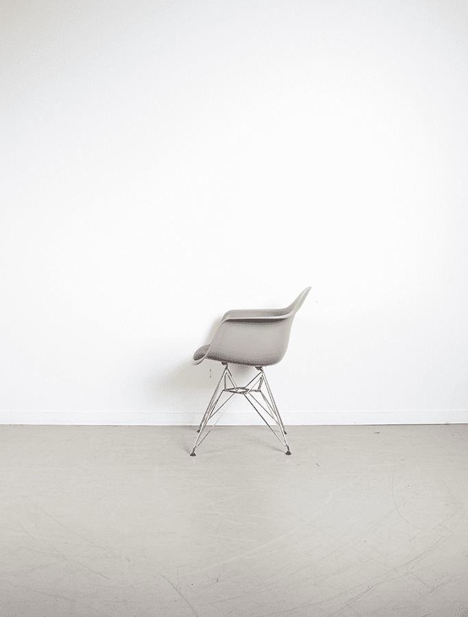 Vitra Eames DAR Stoel Taupe Kunststof - Chroom - Image 4