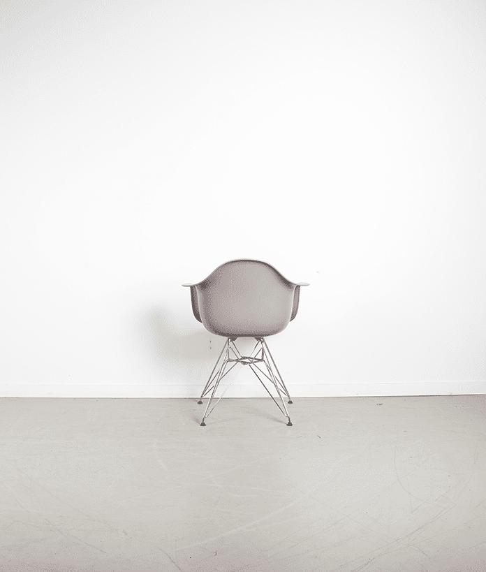 Vitra Eames DAR Stoel Taupe Kunststof - Chroom - Image 5