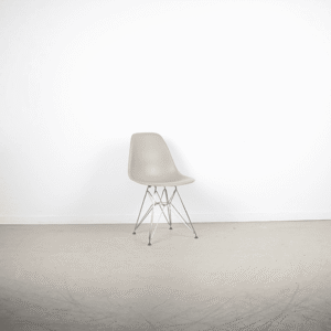 Vitra Eames DSR Stoel Taupe Kunststof - Chroom