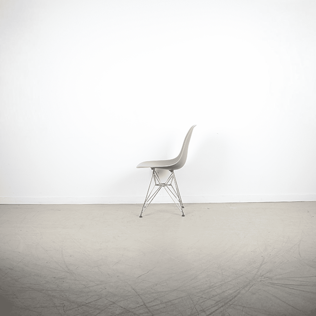 Vitra Eames DSR Stoel Taupe Kunststof - Chroom - Image 4