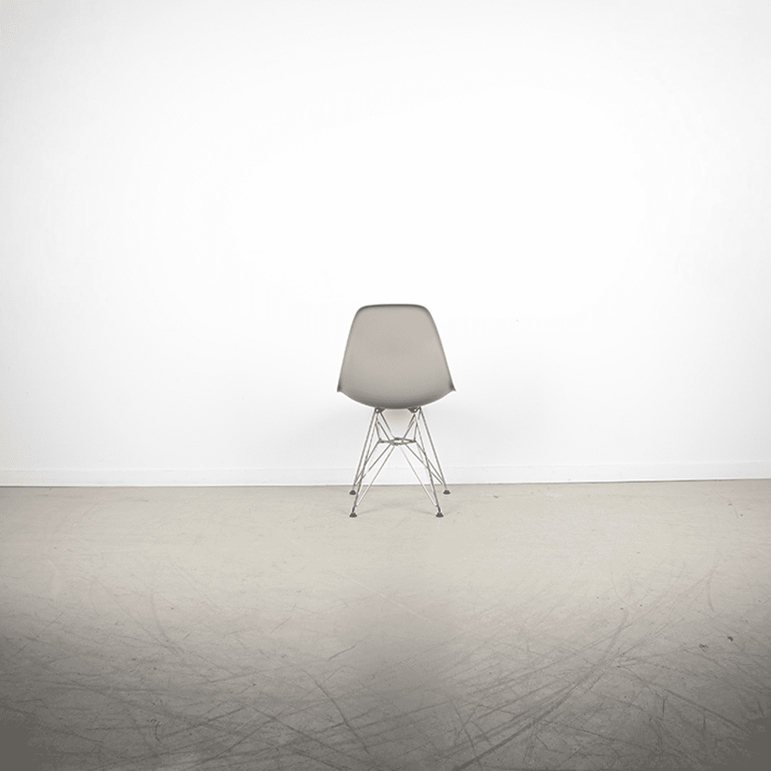 Vitra Eames DSR Stoel Taupe Kunststof - Chroom - Image 5
