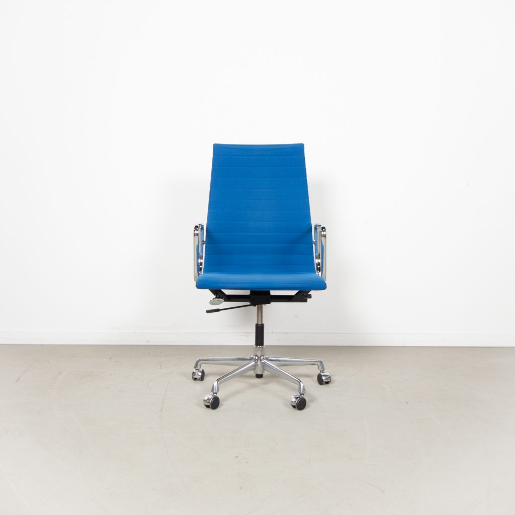 Vitra EA 119 Bureaustoel Blauw Hopsak - Chroom - Image 2