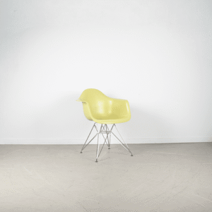 Vitra Eames DAR Stoel Limoen Kunststof - Chroom