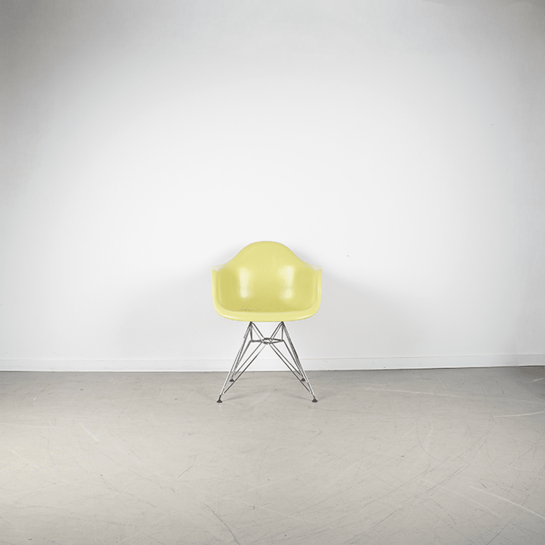 Vitra Eames DAR Stoel Limoen Kunststof - Chroom - Image 5