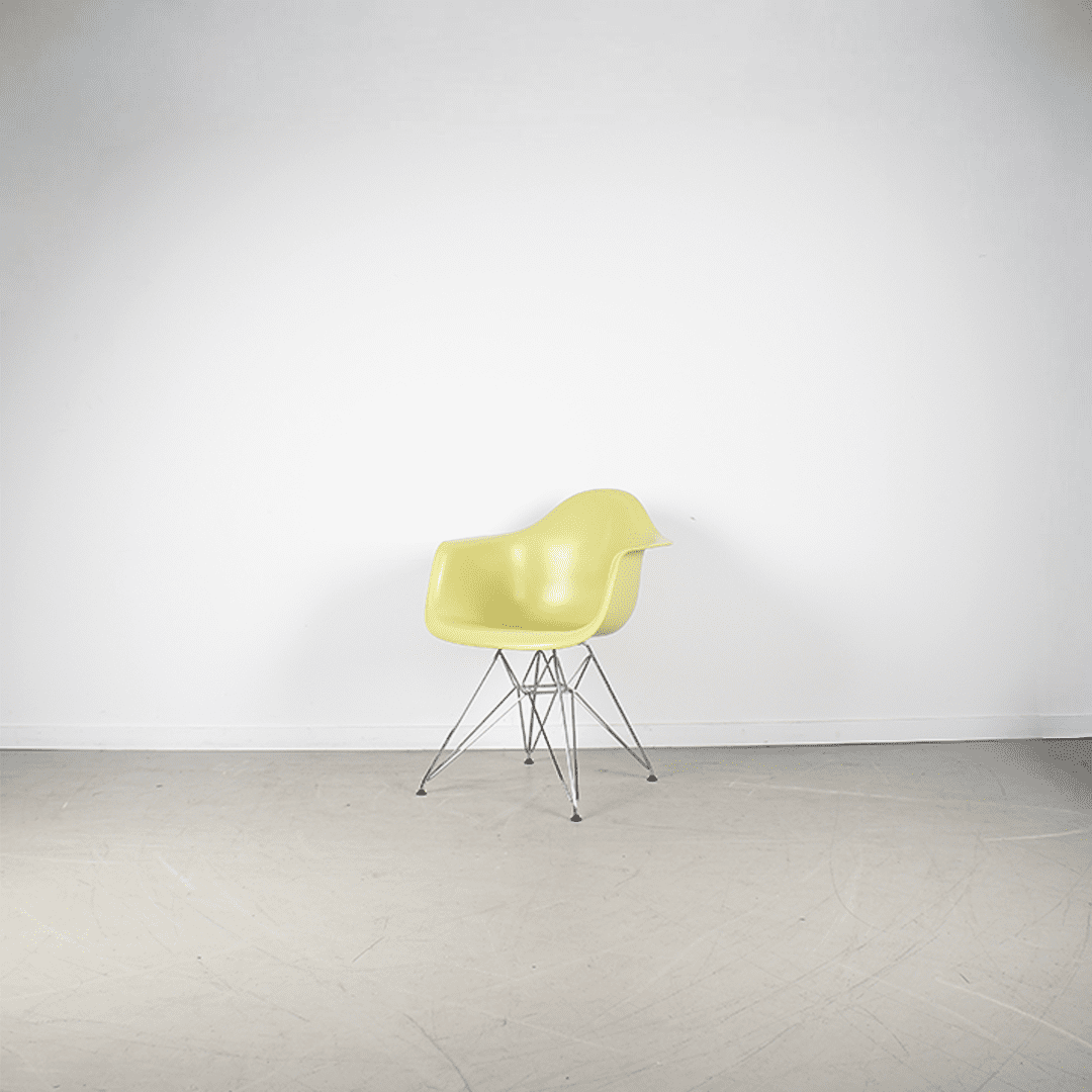 Vitra Eames DAR Stoel Limoen Kunststof - Chroom - Image 4